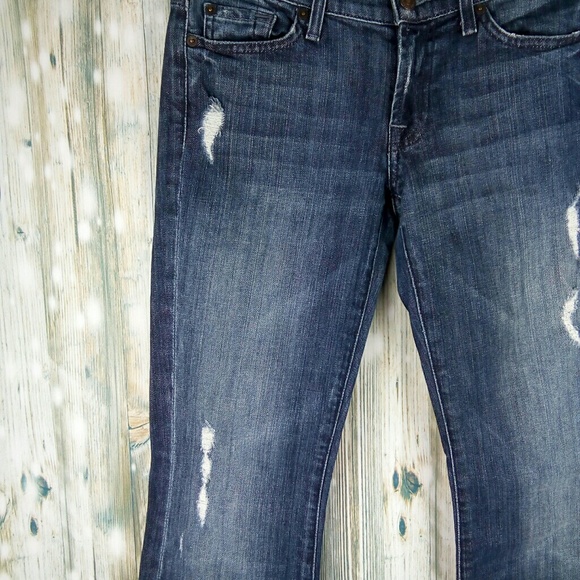 7 for all mankind distressed raw hem denim jeans 28 - Picture 4 of 8